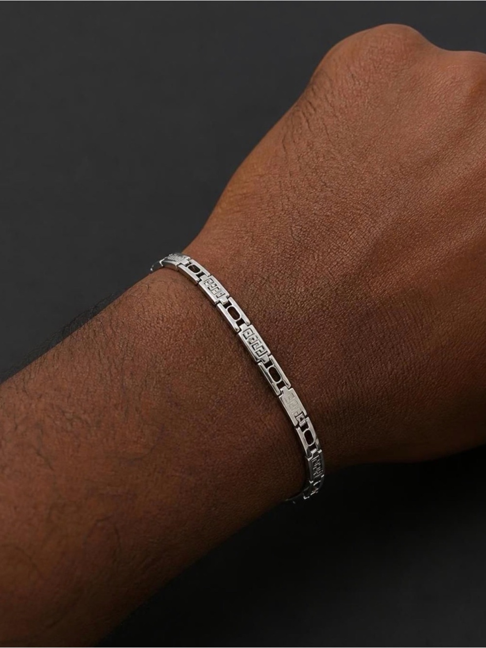 Joli Stainless Steel Link Bracelet - Silver Tone